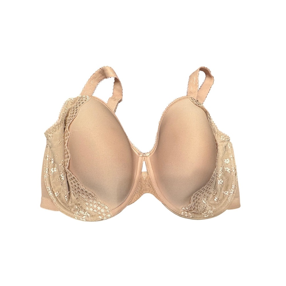 Wacoal Halo Lace Full Figure Bra Nude Tan 65547 Womens